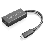 Lenovo - Adattatore video - 24 pin USB-C maschio a HDMI femmina - 24 cm - nero - supporta 4K 60 Hz (3840 x 2160)